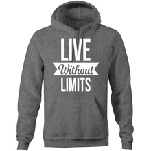 Load image into Gallery viewer, Live without limits - Pocket Hoodie Sweatshirt