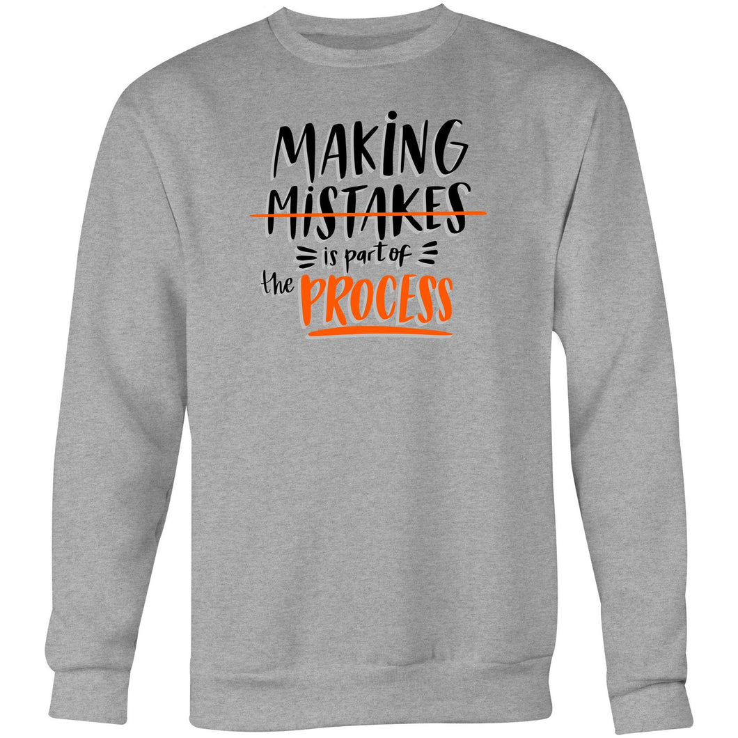 Making mistakes is part of the process - Crew Sweatshirt