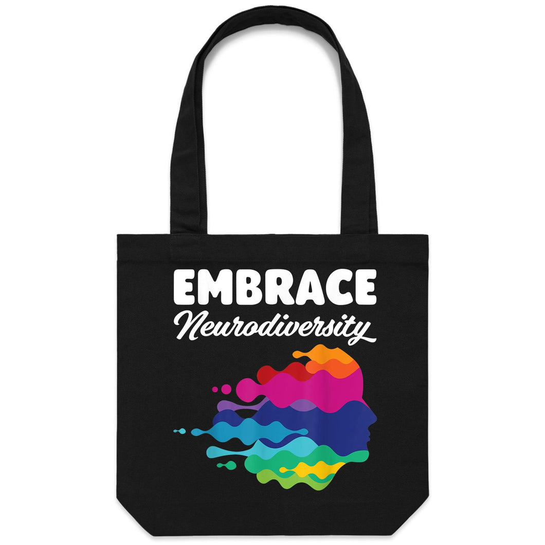 Embrace neurodiversity - Canvas Tote Bag
