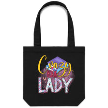 Load image into Gallery viewer, Crazy book lady - Canvas Tote Bag