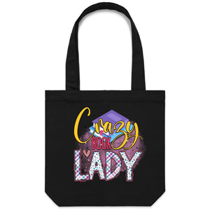 Crazy book lady - Canvas Tote Bag