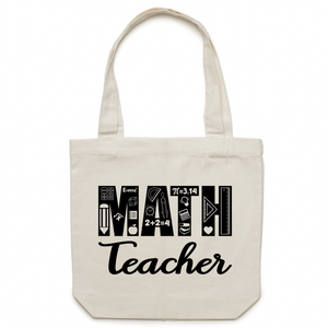 Math Teacher - Canvas Tote Bag