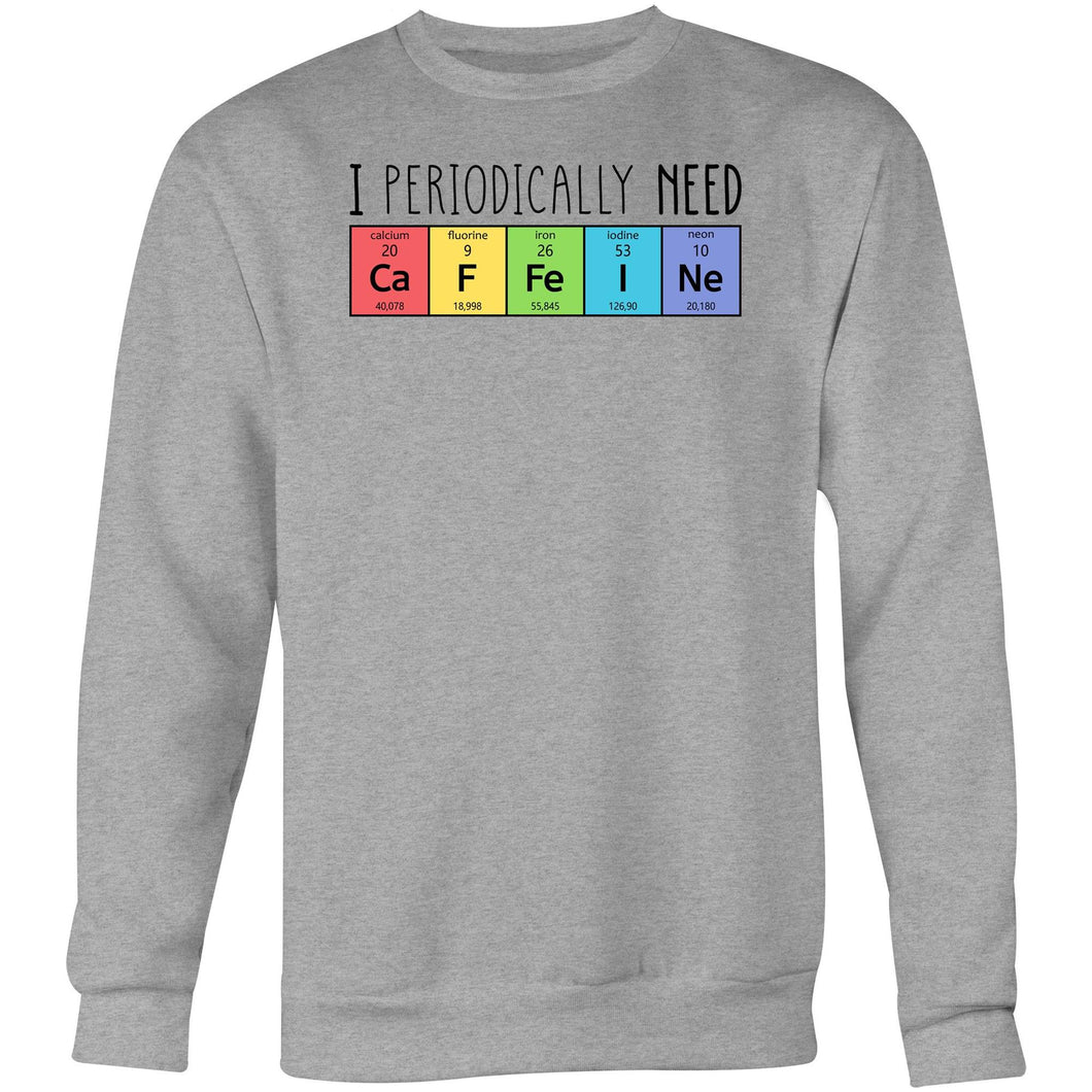 I periodically need caffeine - Crew Sweatshirt