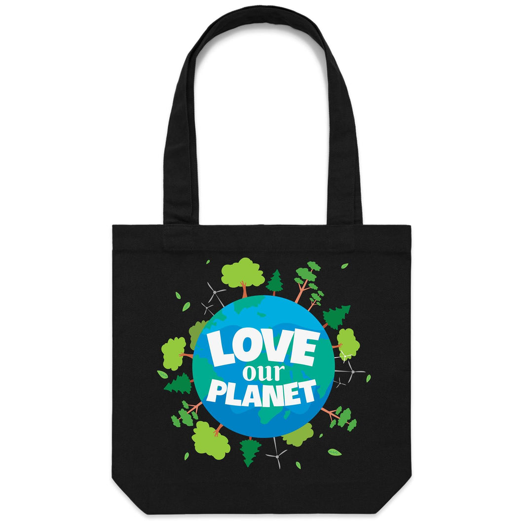 Love our planet - Canvas Tote Bag
