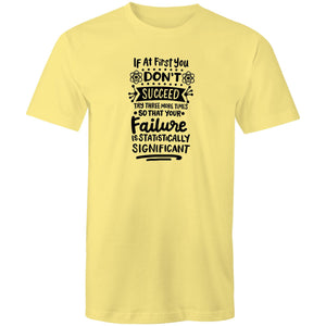 If at first you don't succeed, try three more times so that your failure is statistically significant