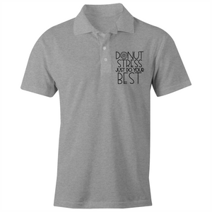 Donut stress just do your best - S/S Polo Shirt