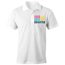Load image into Gallery viewer, 100 Days Brighter - S/S Polo Shirt