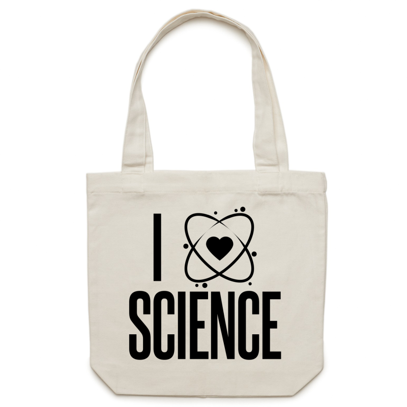 I heart science - Canvas Tote Bag