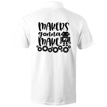 Load image into Gallery viewer, MAKERS gonna MAKE - S/S Polo Shirt (print on back)