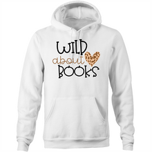 Load image into Gallery viewer, Wild about books - Pocket Hoodie Sweatshirt