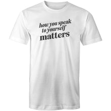 Load image into Gallery viewer, How you speak to yourself matters