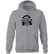 Load image into Gallery viewer, Everything is better with music - Pocket Hoodie Sweatshirt
