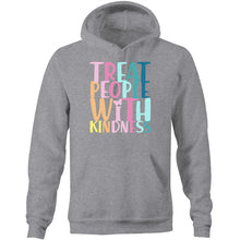 Load image into Gallery viewer, Treat people with kindness - Pocket Hoodie Sweatshirt