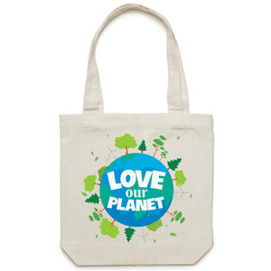 Love our planet - Canvas Tote Bag