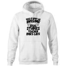 Load image into Gallery viewer, This is what an awesome legal studies teacher looks like - Pocket Hoodie Sweatshirt