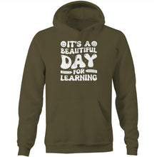 Load image into Gallery viewer, It&#39;s a beautiful day for learning - Pocket Hoodie Sweatshirt