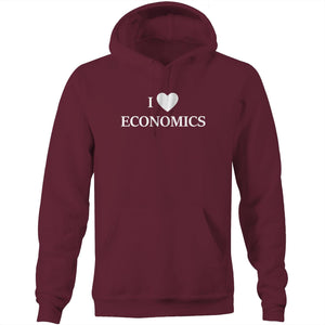 I love economics - Pocket Hoodie Sweatshirt