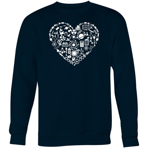 Science heart - Crew Sweatshirt
