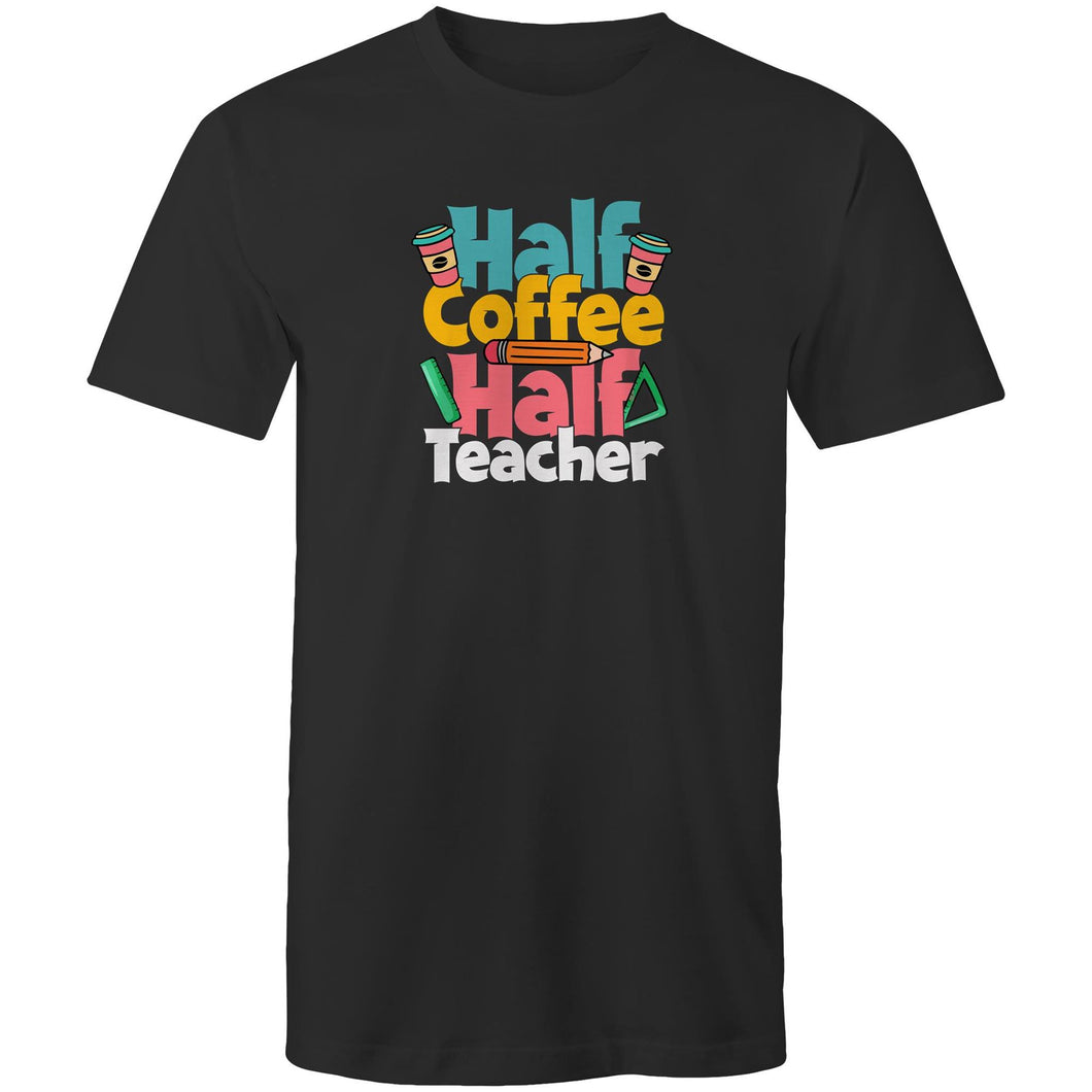 Half coffee half teacher