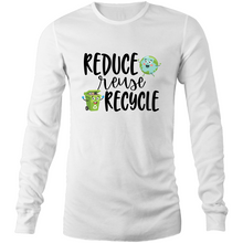 Load image into Gallery viewer, Reduce, Reuse, Recycle Long sleeve T-shirt