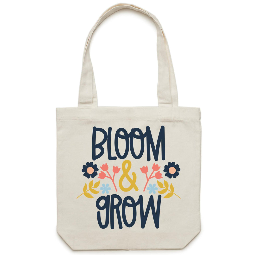 Bloom and grow - Canvas Tote Bag
