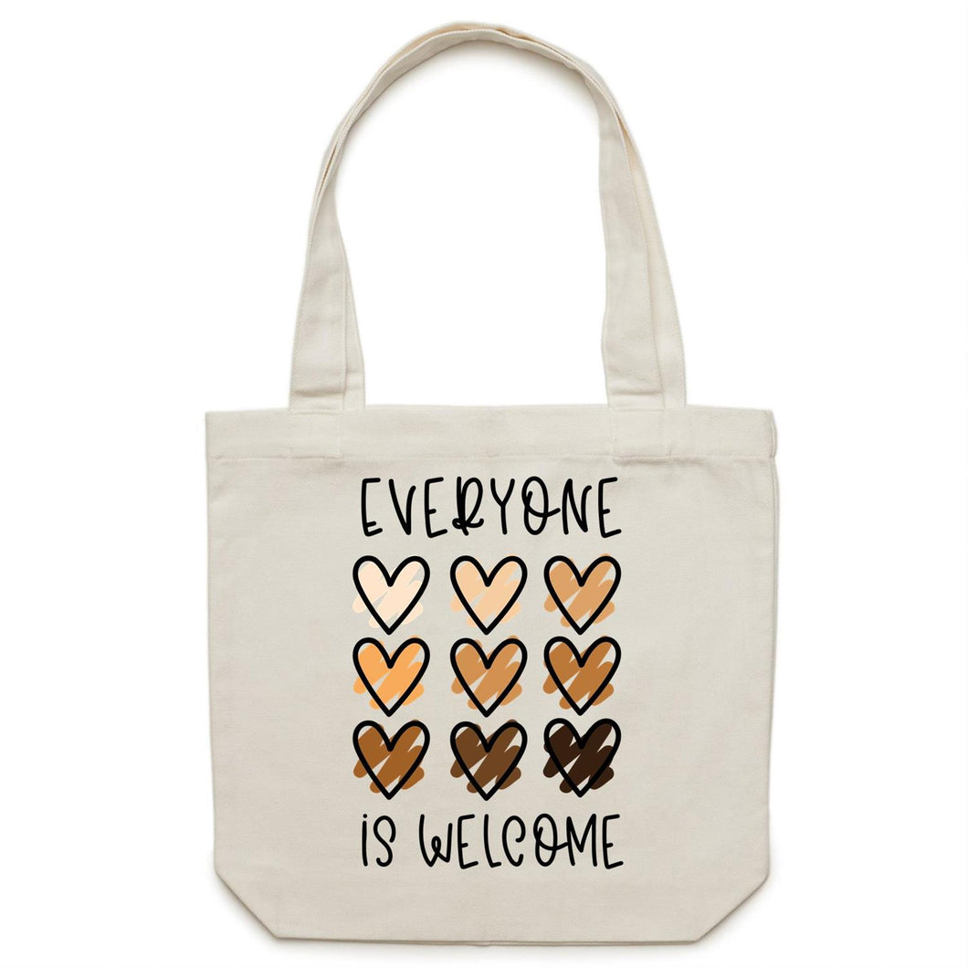 Everyone is welcome - Canvas Tote Bag