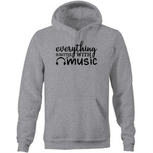 Load image into Gallery viewer, Everything is better with music - Pocket Hoodie Sweatshirt