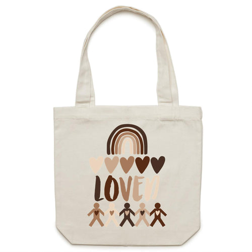 Loved - Canvas Tote Bag
