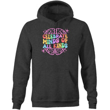 Load image into Gallery viewer, Celebrate minds of all kinds - Pocket Hoodie Sweatshirt