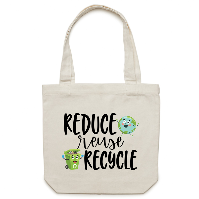 Reduce, reuse, recycle - Canvas Tote Bag
