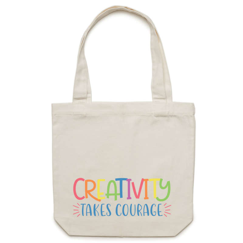 Creativity takes courage - Canvas Tote Bag