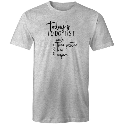 Today's to do list: 1. Smile 2. Think positive 3. Love 4. Inspire