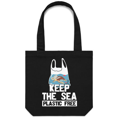 Keep the sea plastic free - Canvas Tote Bag