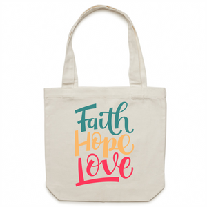 Faith Hope Love - Canvas Tote Bag