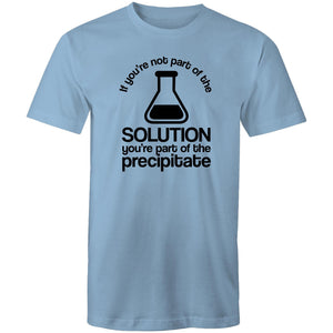 If you're not part of the solution you're part of the precipitate
