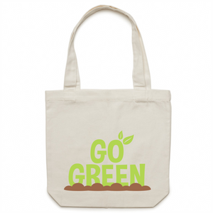 Go Green - Canvas Tote Bag