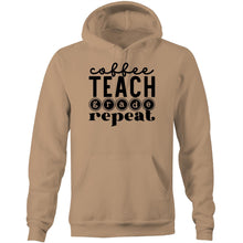 Load image into Gallery viewer, Coffee Teach Grade Repeat - Pocket Hoodie Sweatshirt