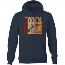 Load image into Gallery viewer, I work with a bunch of tools - Pocket Hoodie Sweatshirt