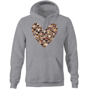 Diverse hearts - Pocket Hoodie Sweatshirt