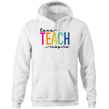 Load image into Gallery viewer, Love Teach Inspire - Pocket Hoodie Sweatshirt