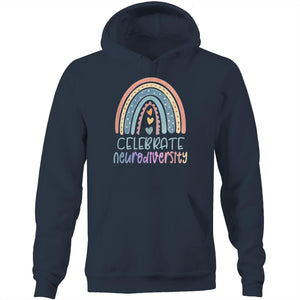 Celebrate neurodiversity - Pocket Hoodie Sweatshirt