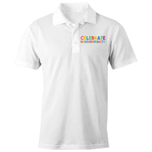 Load image into Gallery viewer, Celebrate neurodiversity - S/S Polo Shirt