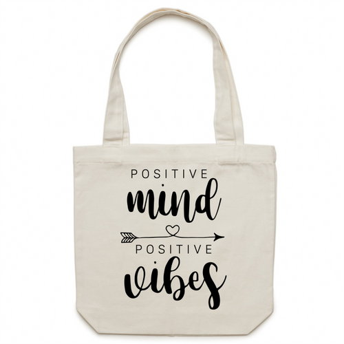 Positive minds positive vibes - Canvas Tote Bag