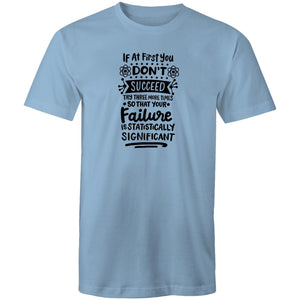 If at first you don't succeed, try three more times so that your failure is statistically significant