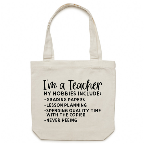 I'm a teacher - Canvas Tote Bag