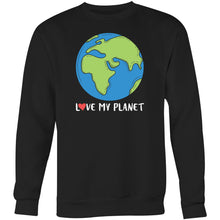 Load image into Gallery viewer, Love my planet - Crew Sweatshirt