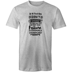 If at first you don't succeed, try three more times so that your failure is statistically significant