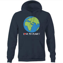 Load image into Gallery viewer, Love my planet - Pocket Hoodie Sweatshirt