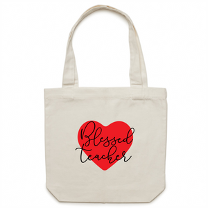 Blessed teacher - Canvas Tote Bag