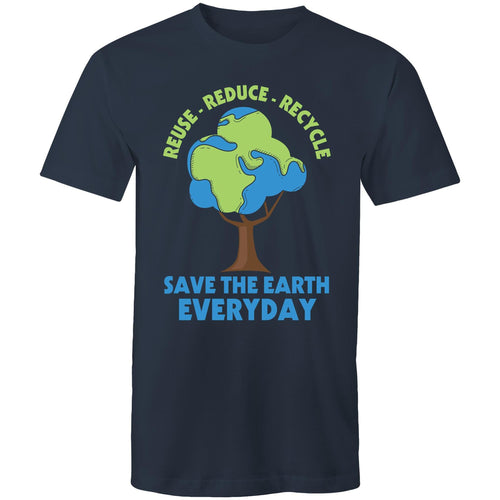 Reduce Reuse Recycle save the Earth everyday
